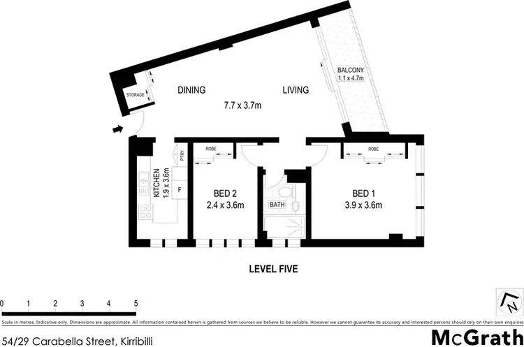 Floorplan of Homely apartment listing, 54/29 Carabella Street, Kirribilli NSW 2061