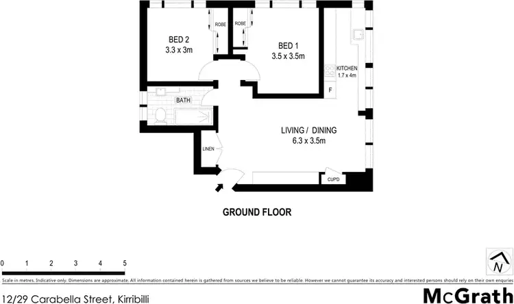 Floorplan of Homely apartment listing, 12/29 Carabella Street, Kirribilli NSW 2061