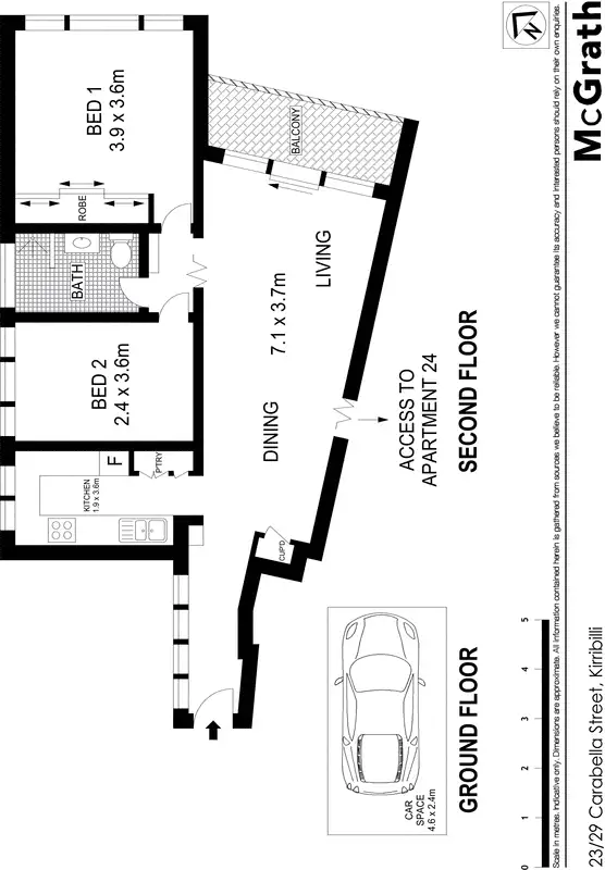 Floorplan of Homely apartment listing, 23/29 Carabella Street, Kirribilli NSW 2061