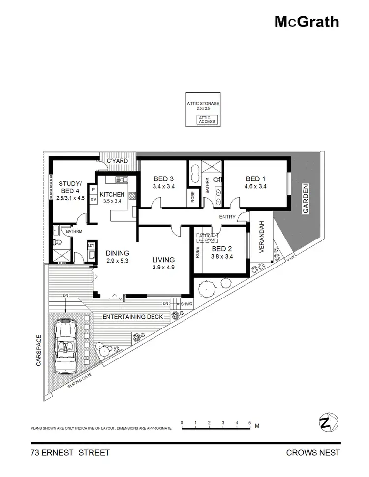 Floorplan of Homely house listing, 73 Ernest Street, Crows Nest NSW 2065