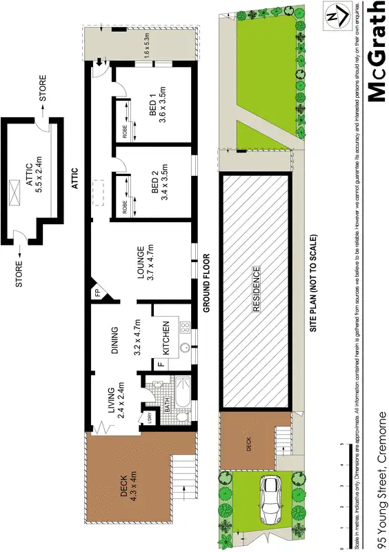 Floorplan of Homely house listing, 95 Young Street, Cremorne NSW 2090