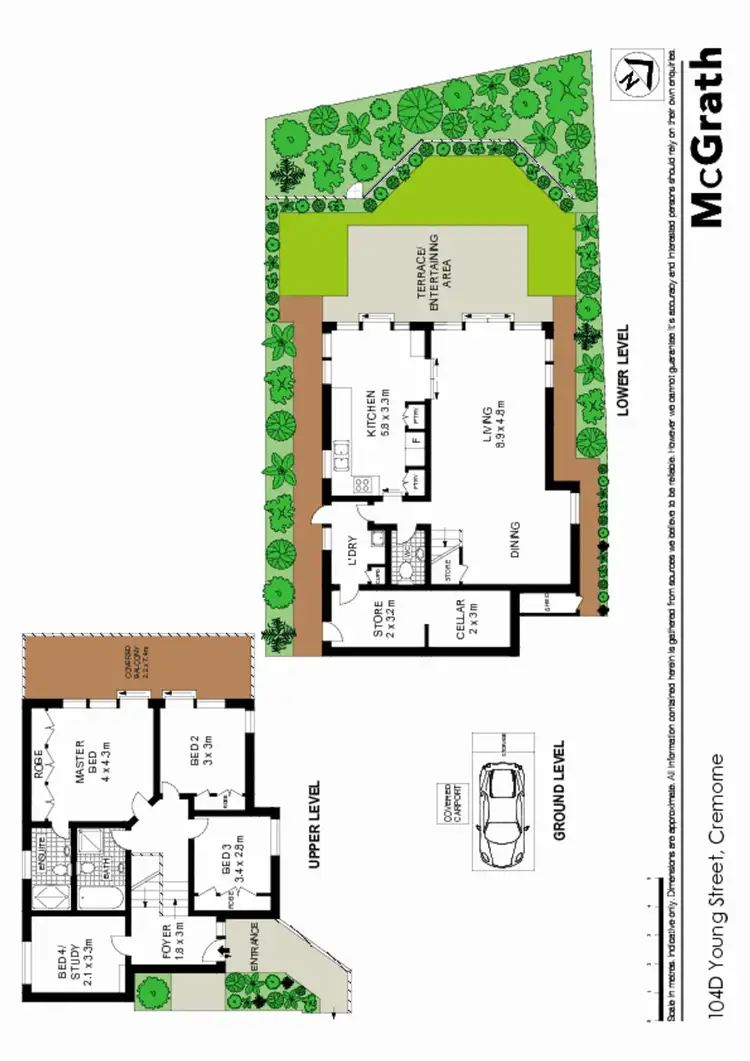 Floorplan of Homely house listing, 104D Young Street, Cremorne NSW 2090
