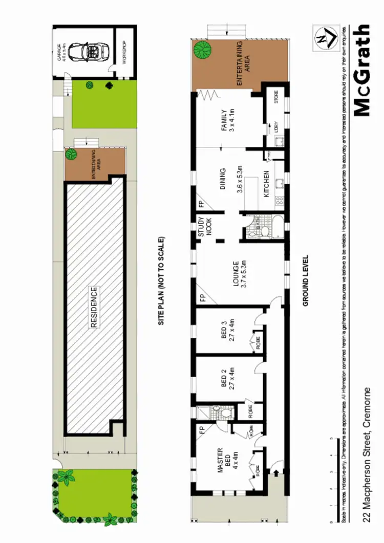 Floorplan of Homely house listing, 22 Macpherson Street, Cremorne NSW 2090