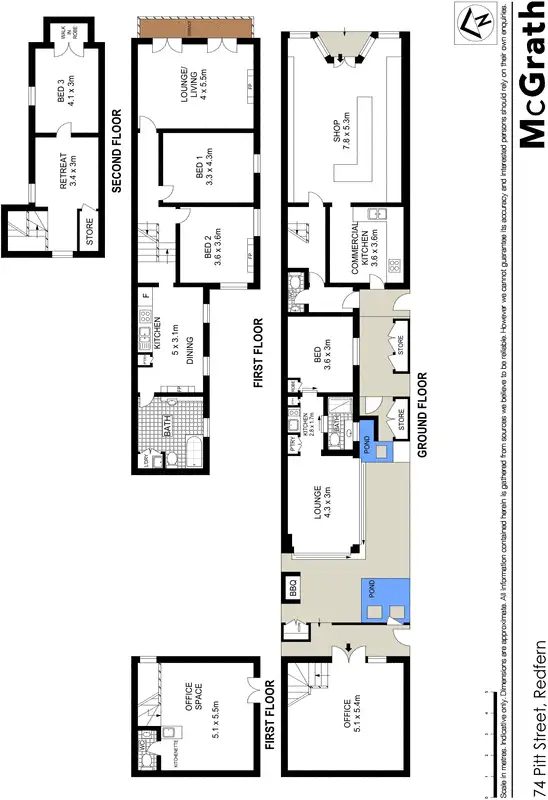 Floorplan of Homely house listing, 74 Pitt Street, Redfern NSW 2016