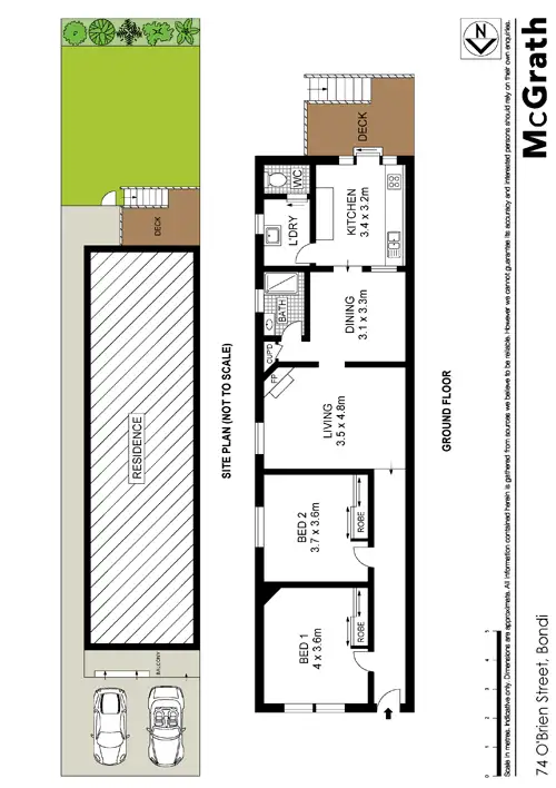 Floorplan of Homely house listing, 74 O'Brien Street, Bondi Beach NSW 2026
