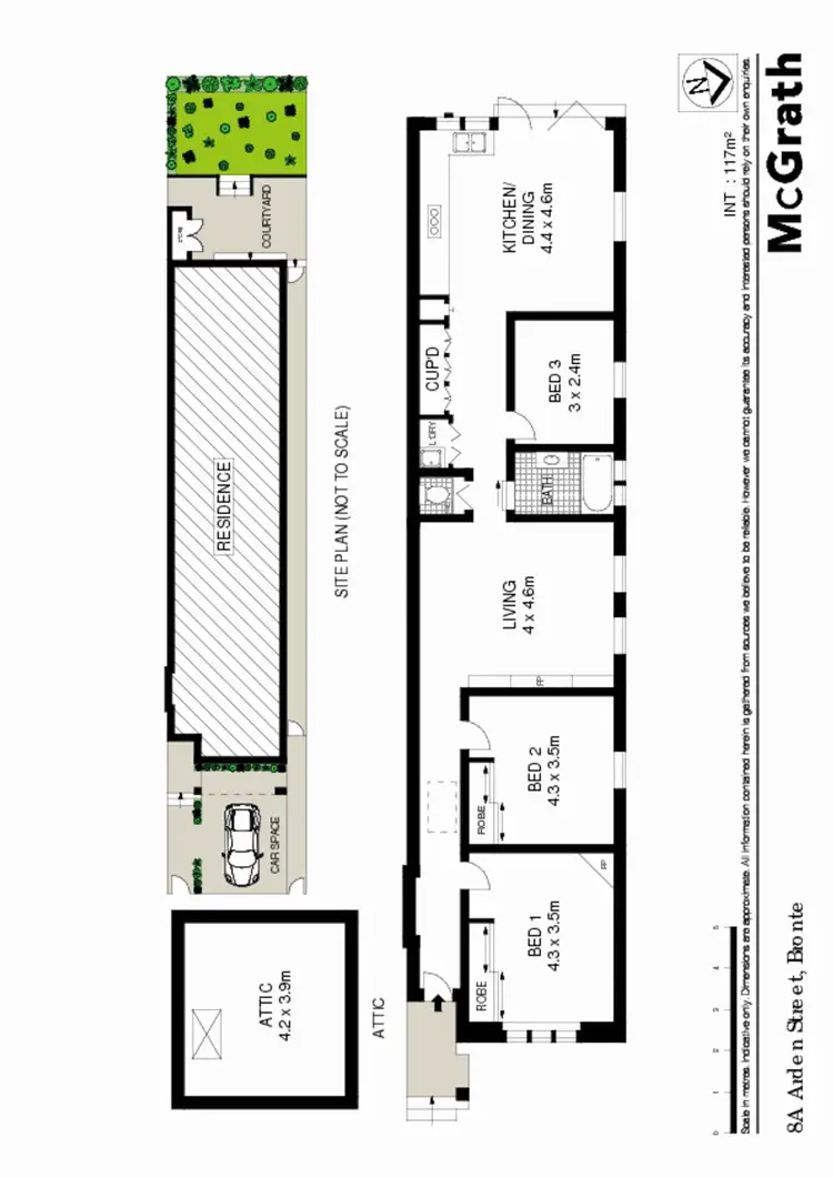 Floorplan of Homely house listing, 8A Arden Street, Bronte NSW 2024