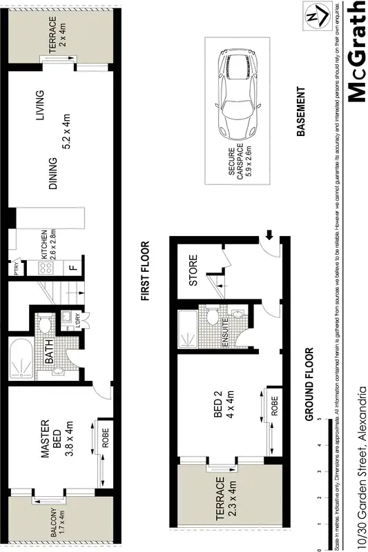 Floorplan of Homely apartment listing, 10/30 Garden Street, Alexandria NSW 2015