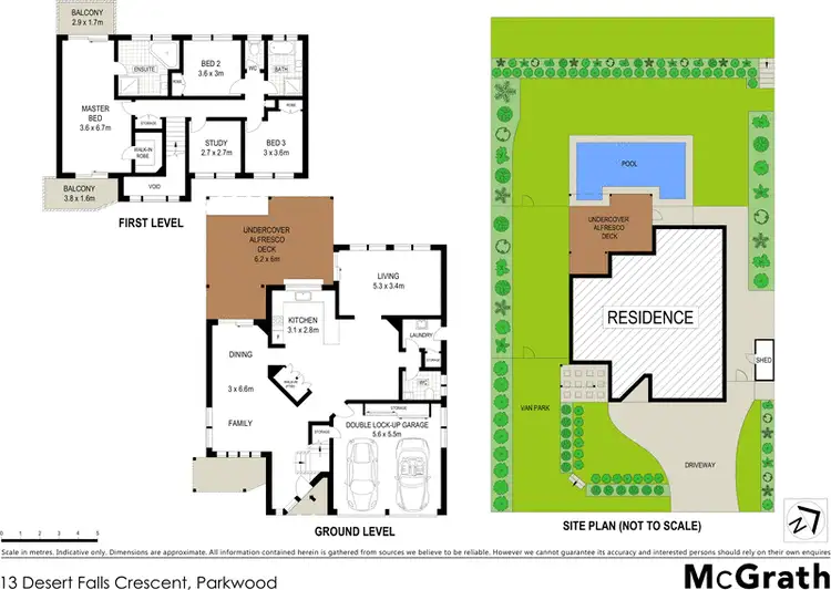 Floorplan of Homely house listing, 13 Desert Falls Crescent, Parkwood QLD 4214