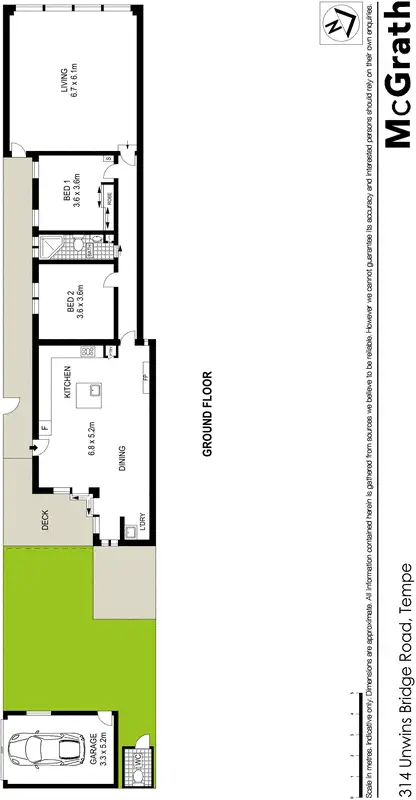 Floorplan of Homely house listing, 314 Unwins Bridge Road, Tempe NSW 2044