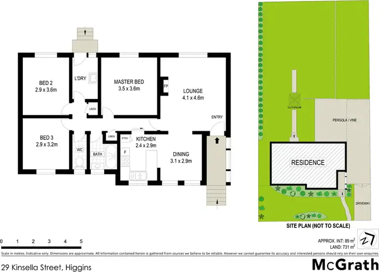Floorplan of Homely house listing, 29 Kinsella Street, Higgins ACT 2615