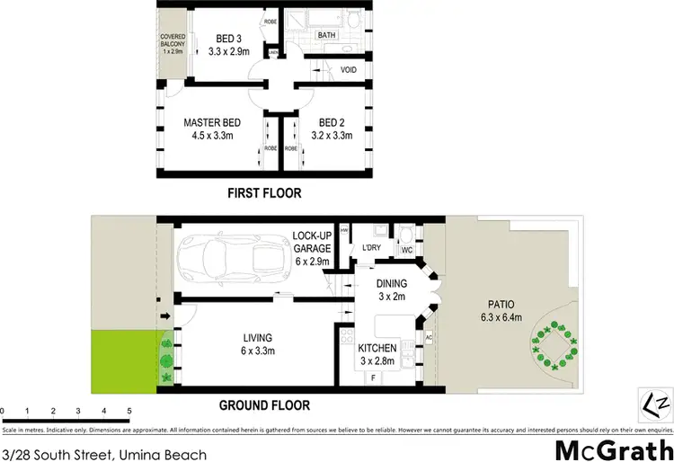Floorplan of Homely townhouse listing, 3/28 South Street, Umina Beach NSW 2257