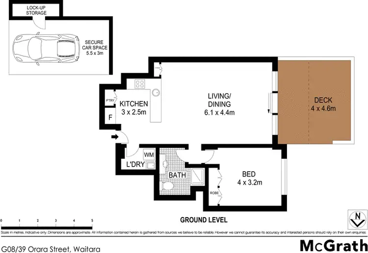 Floorplan of Homely apartment listing, G08/39 Orara Street, Waitara NSW 2077