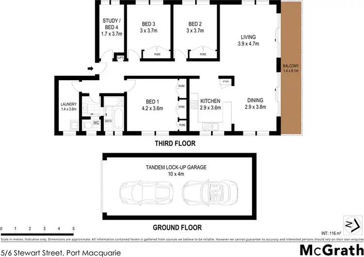 Floorplan of Homely apartment listing, 5/6 Stewart Street, Port Macquarie NSW 2444