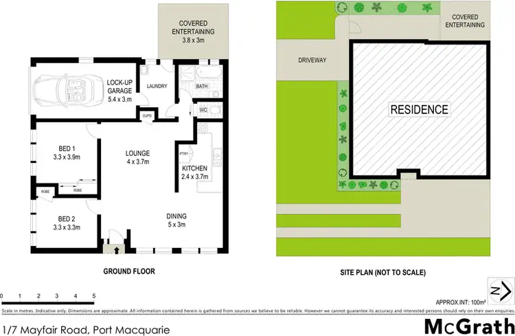 Floorplan of Homely villa listing, 1/7 Mayfair Road, Port Macquarie NSW 2444