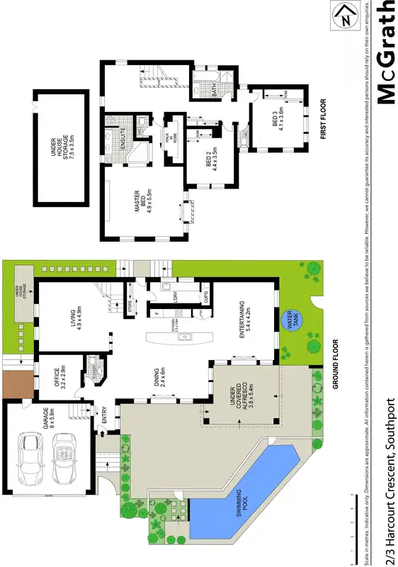 Floorplan of Homely house listing, 2/3 Harcourt Crescent, Southport QLD 4215