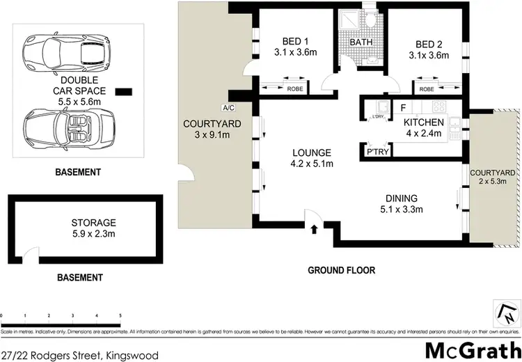 Floorplan of Homely apartment listing, 27/22 Rodgers Street, Kingswood NSW 2747