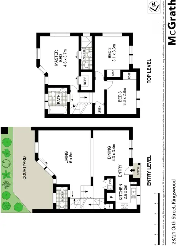 Floorplan of Homely townhouse listing, 23/21 Orth Street, Kingswood NSW 2747
