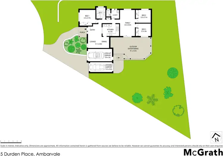 Floorplan of Homely house listing, 5 Durden Place, Ambarvale NSW 2560