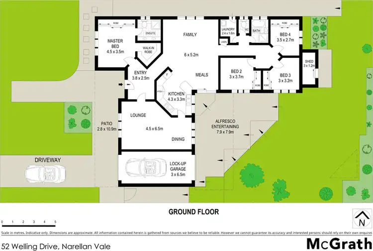 Floorplan of Homely house listing, 52 Welling Drive, Narellan Vale NSW 2567