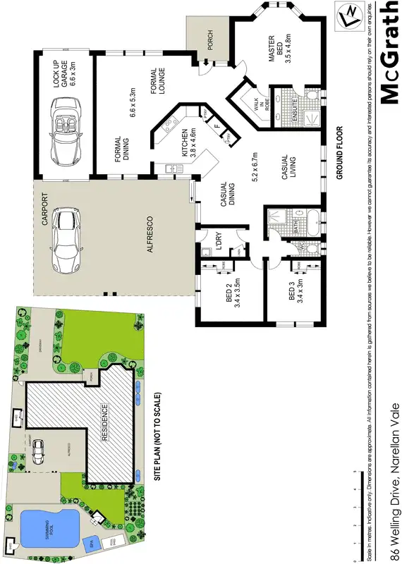 Floorplan of Homely house listing, 86 Welling Drive, Narellan Vale NSW 2567