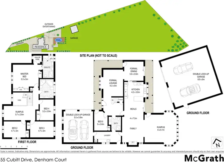 Floorplan of Homely house listing, 55 Cubitt Drive, Denham Court NSW 2565