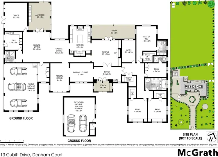 Floorplan of Homely house listing, 13 Cubitt Drive, Denham Court NSW 2565