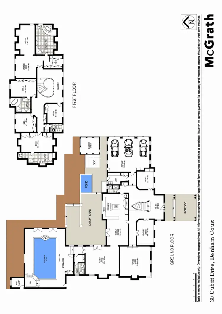 Floorplan of Homely house listing, 30 Cubitt Drive, Denham Court NSW 2565