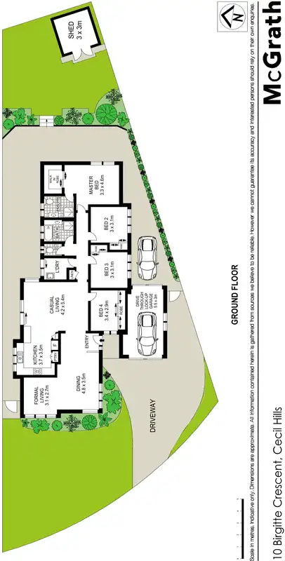 Floorplan of Homely house listing, 10 Birgitte Crescent, Cecil Hills NSW 2171