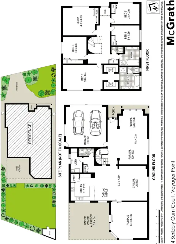 Floorplan of Homely house listing, 4 Scribbly Gum Court, Voyager Point NSW 2172