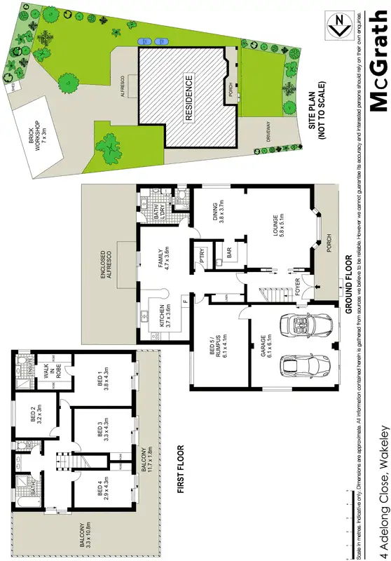 Floorplan of Homely house listing, 4 Adelong Close, Wakeley NSW 2176
