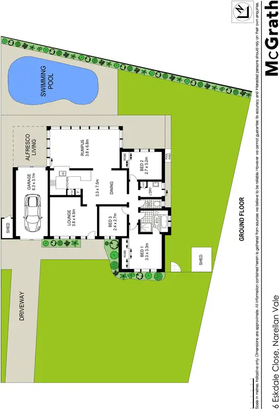 Floorplan of Homely house listing, 6 Eskdale Close, Narellan Vale NSW 2567