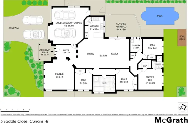 Floorplan of Homely house listing, 5 Saddle Close, Currans Hill NSW 2567