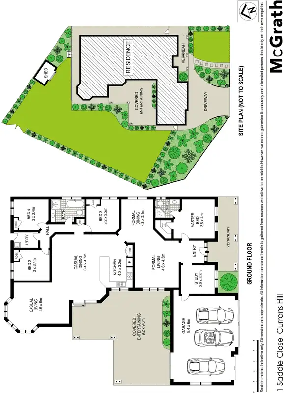 Floorplan of Homely house listing, 1 Saddle Close, Currans Hill NSW 2567