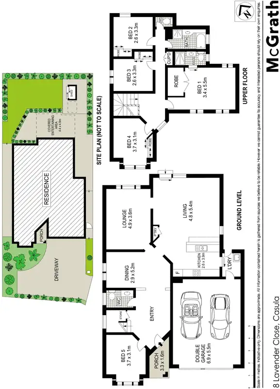 Floorplan of Homely house listing, 8 Lavender Close, Casula NSW 2170