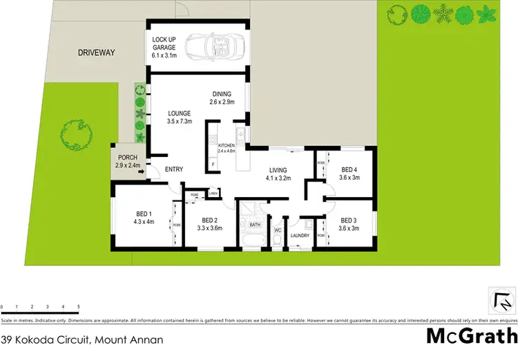 Floorplan of Homely house listing, 39 Kokoda Circuit, Mount Annan NSW 2567