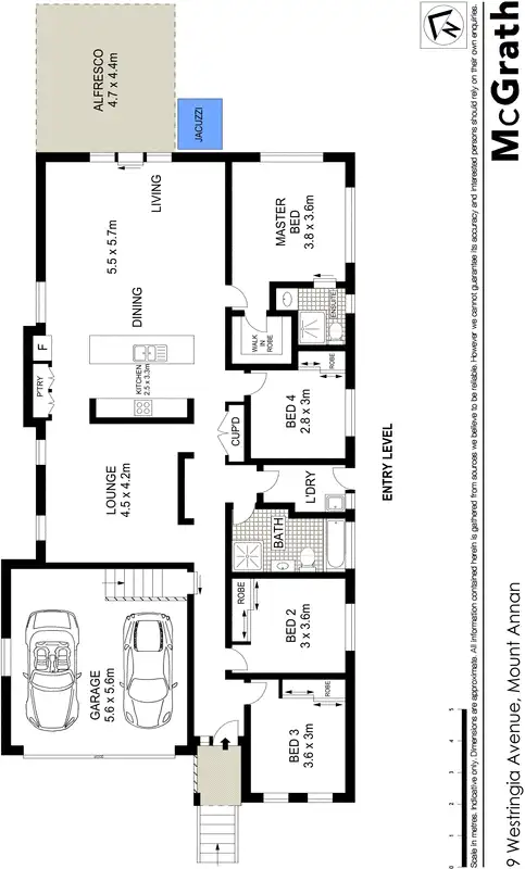 Floorplan of Homely house listing, 9 Westringia Avenue, Mount Annan NSW 2567