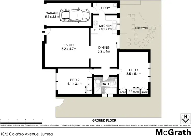 Floorplan of Homely villa listing, 10/2 Calabro Avenue, Lurnea NSW 2170
