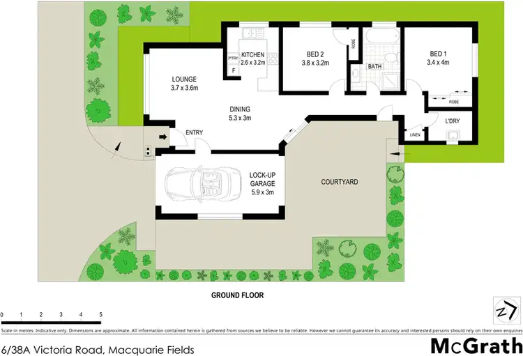 Floorplan of Homely villa listing, 6/38A Victoria Road, Macquarie Fields NSW 2564
