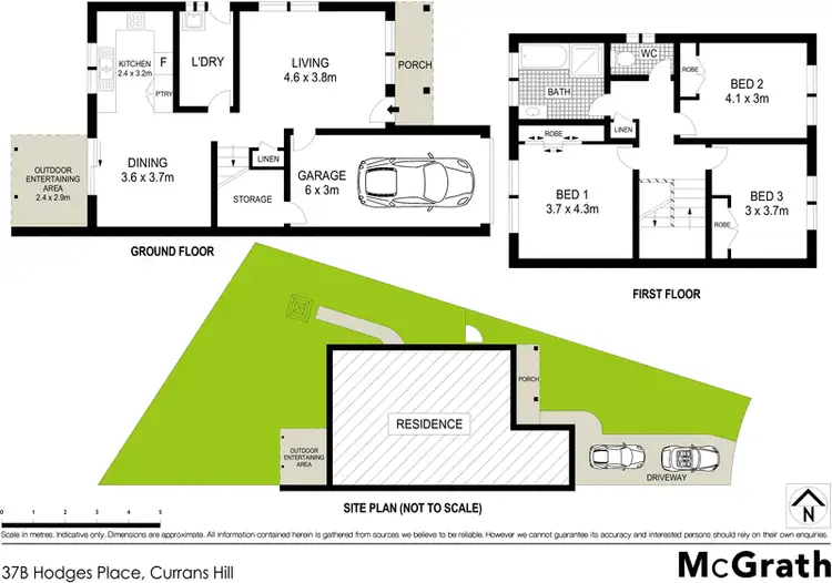 Floorplan of Homely house listing, 37B Hodges Place, Currans Hill NSW 2567