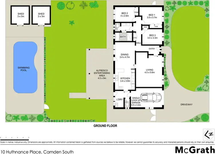 Floorplan of Homely house listing, 10 Huthnance Place, Camden South NSW 2570