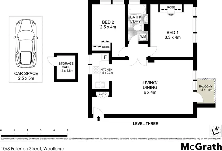 Floorplan of Homely apartment listing, 10/8 Fullerton Street, Woollahra NSW 2025