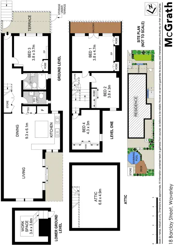 Floorplan of Homely house listing, 18 Barclay Street, Waverley NSW 2024