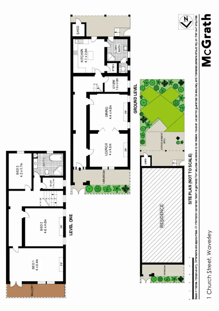 Floorplan of Homely house listing, 1 Church Street, Waverley NSW 2024
