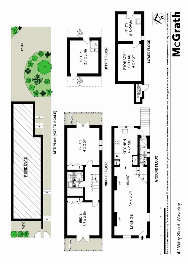 Floorplan of Homely house listing, 42 Wiley Street, Waverley NSW 2024