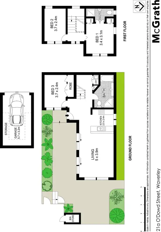 Floorplan of Homely house listing, 21A O'Dowd Street, Waverley NSW 2024