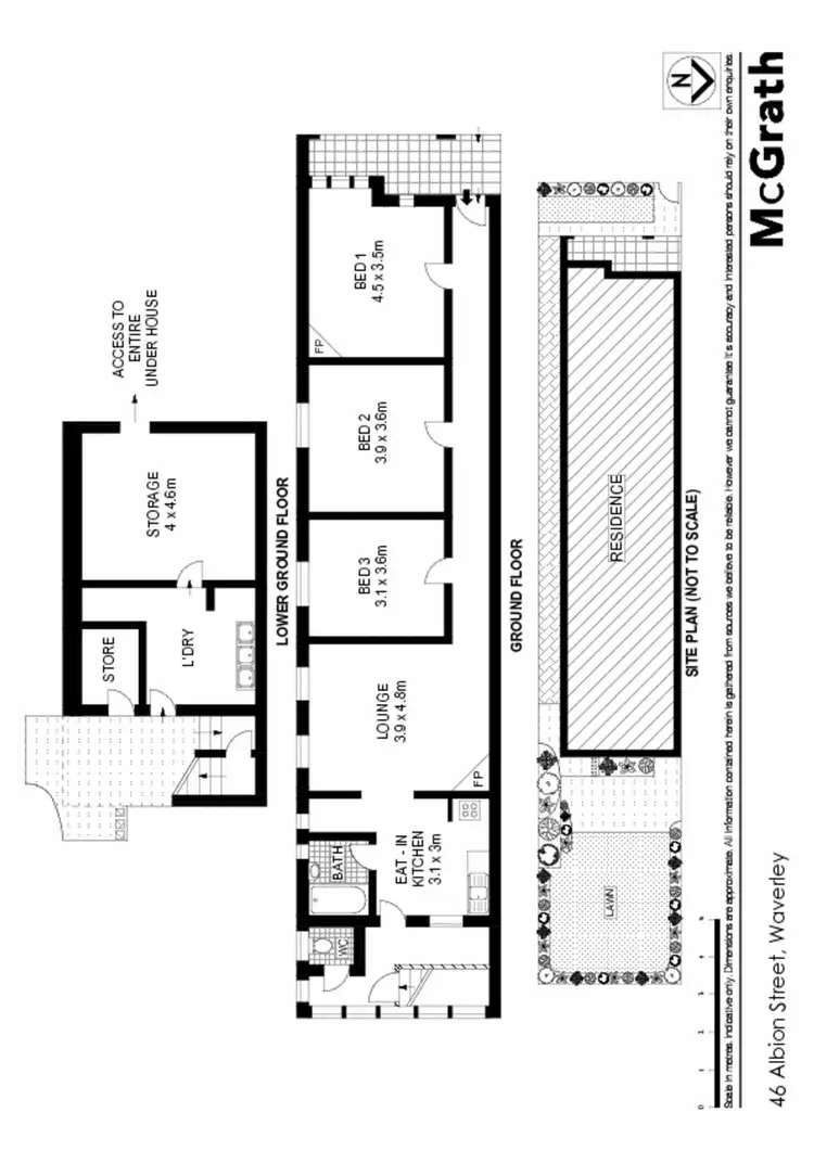 Floorplan of Homely house listing, 46 Albion Street, Waverley NSW 2024