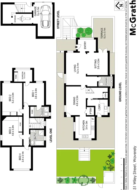 Floorplan of Homely house listing, 51 Wiley Street, Waverley NSW 2024