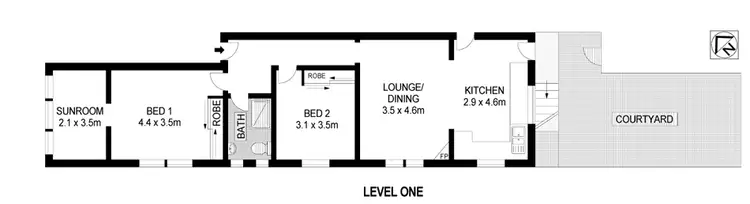 Floorplan of Homely apartment listing, 4/40 Campbell Street, Waverley NSW 2024