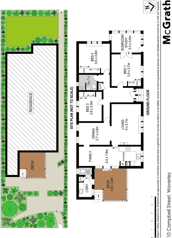 Floorplan of Homely house listing, 10 Campbell Street, Waverley NSW 2024