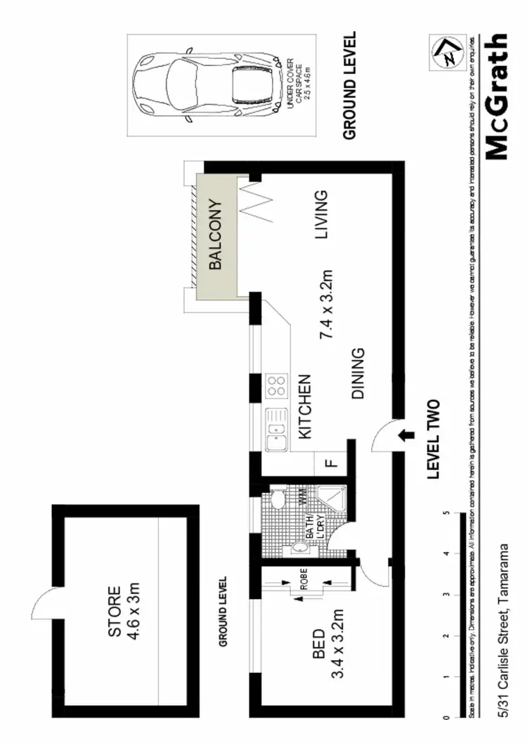 Floorplan of Homely apartment listing, 5/31 Carlisle Street, Tamarama NSW 2026